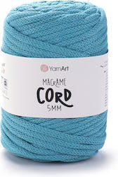 Yarnart Sfoară Macrame 5mm 763 Turcoaz
