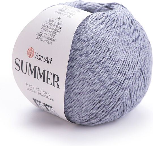 Yarnart Summer 100gr 350mt 70% Cotton 30% Viscose Colour 53 Dark Gray