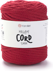 Yarnart Sfoară Macrame 5mm 773 Roșu