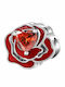 Pandora Charm Inimă din Argint cu Zircon Roz