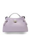Leather Women's Shoulder Bag Lilac
