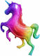 Geburtstags Luftballon Regenbogen Folie Jumbo Rosa 136cm
