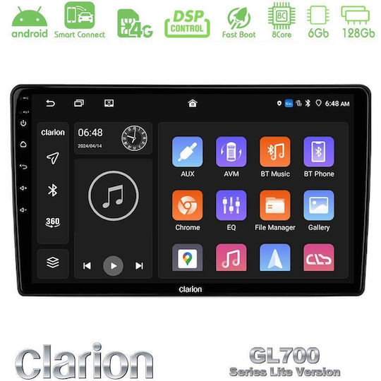 Clarion Ηχοσύστημα Αυτοκινήτου για Opel Vivaro Fiat Talento Renault Trafic Dacia Lodgy / Logan MCV 2022-2023 με Clima (Bluetooth/USB/WiFi/GPS/Apple-Carplay/Android-Auto) με Οθόνη Αφής 9"