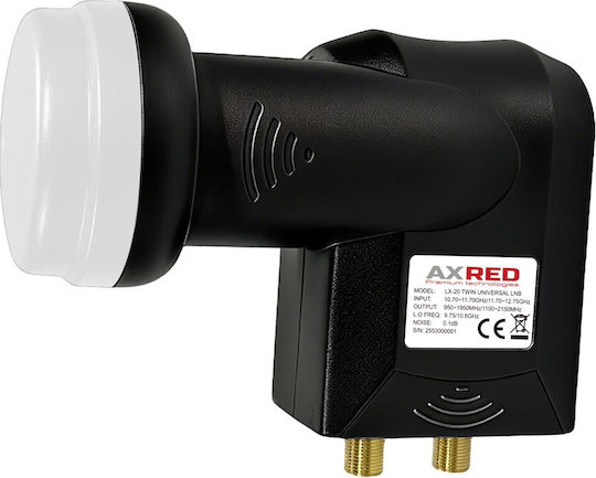 Axred Twin Lnb Lx-20 0.1db Gold Line Universal