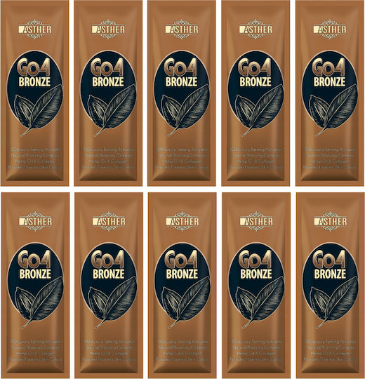 Set 10 Bronzer Tanning Lotions Hemp Seed Oil Expert Go4 Bronze 15ml