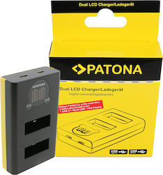 Patona Dual Lcd Usb Charger Gopro Max 2 Ambat-001