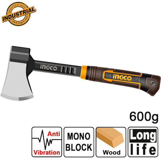 Ingco HAX081600L Τσεκούρι Σχισίματος Μήκους 38cm και Βάρους 600gr