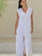 Καλοκαιρινό Maxi Φόρεμα Off-white