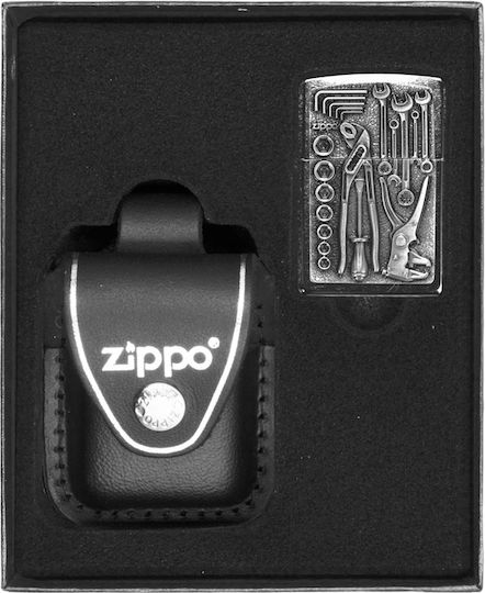 Zippo Αντιανεμικός Αναπτήρας Φλόγας σε Μπεζ χρώμα