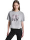 Women's Cotton Short Sleeve Grey Blouse