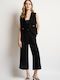 Women's Black Set with Trousers with Rubber Band