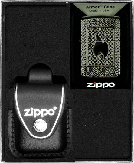Zippo Ветроустойчива Запалка С Пламък В Бежов Цвят