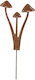 Metallpilze Auf Einen Spike H27 Cm