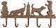 Vintage Cast Iron Dog Hanger 36cm