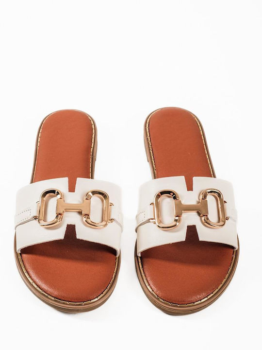 The Shoemart Women's Flat Sandals White