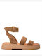Γυναικεία Σανδάλια Flatforms Καφέ