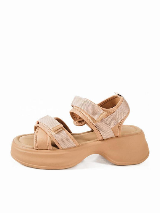 The Shoemart Women's Flat Sandals Sporty Beige