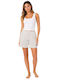 Women's Leather Shorts White
