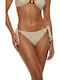 Bikini Slip με Κορδονάκια Μπεζ
