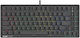 A4Tech Bloody MS76 Ηall Effect Gaming Πληκτρολόγιο 75% με Magnetic διακόπτες και RGB φωτισμό (International English) Iron Grey