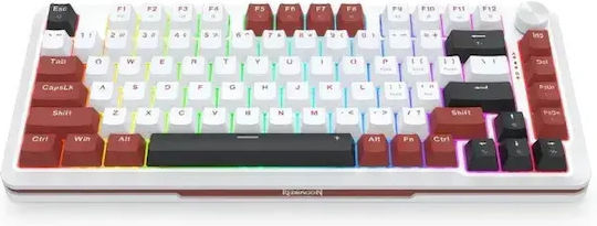 Redragon K721WRB-RGB Gaming Mechanical Keyboard 75% with Magnetic Switches and RGB Lighting (International English)
