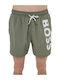 Octopus Men's Swim Shorts Khaki with Patterns