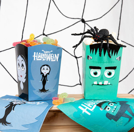 Halloween Monster Popcorn Bucket Boxes 6pcs
