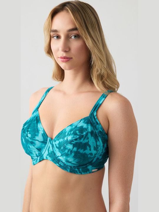Bikini Σουτιέν F Cup Petrol