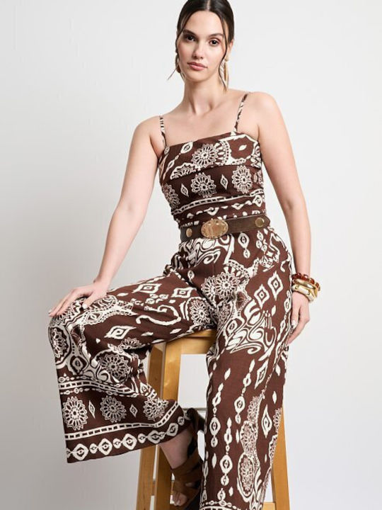 Women's Brown Jumpsuit