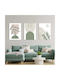 Poster 60x90cm Pflanzenblatt Druck Dekoration Ohne Rahmen 3 Stück Glamour