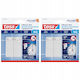 Tesa Metallic White Hangers with Sticker 2 Pieces