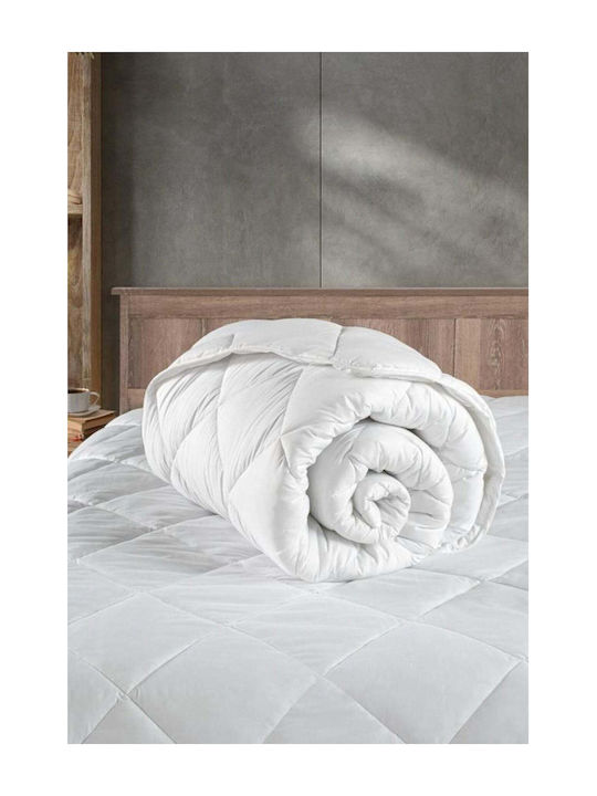 SteweHome Πάπλωμα Ημίδιπλο με Γέμιση Microfiber 195x215εκ. Λευκό
