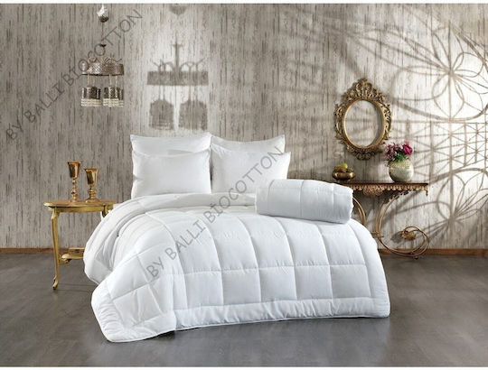 SteweHome Σετ Πάπλωμα Μονό 155x215εκ. Λευκό 800 GSM