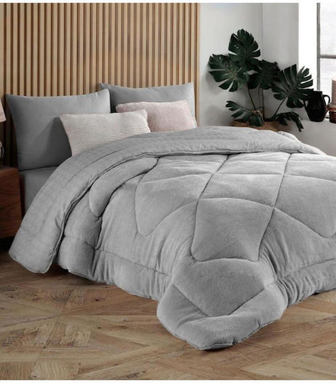SteweHome Πάπλωμα Μονό 155x215εκ. Γκρι
