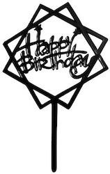 Topper Kuchen Dekoration Happy Birthday Schwarz