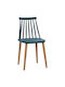 Vanessa Dining Chair Metallic Blue 43x41x82.5cm