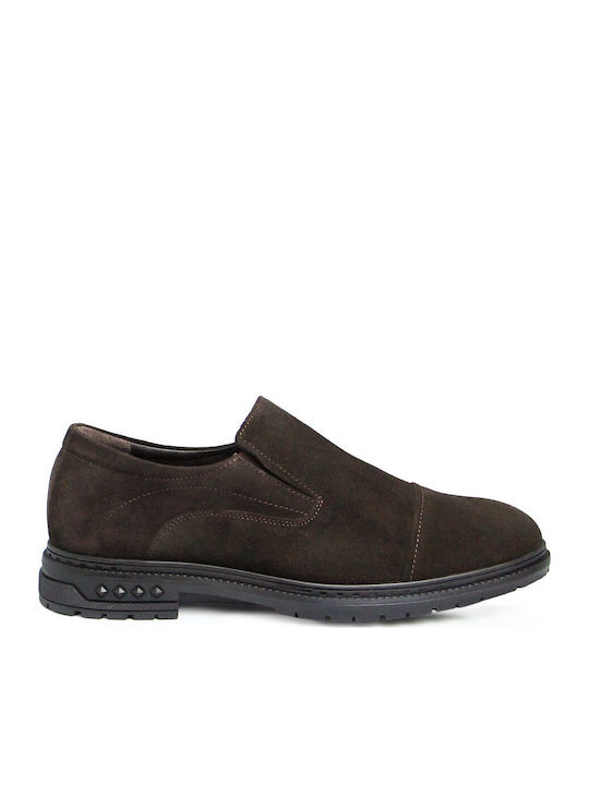 Fratelli Petridi Leather Men's Moccasins In Bro...