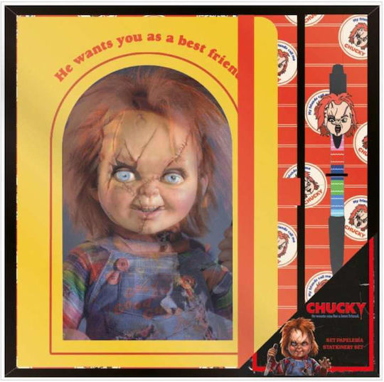 Chucky Child's Play Stationery Set Notebook Yellow