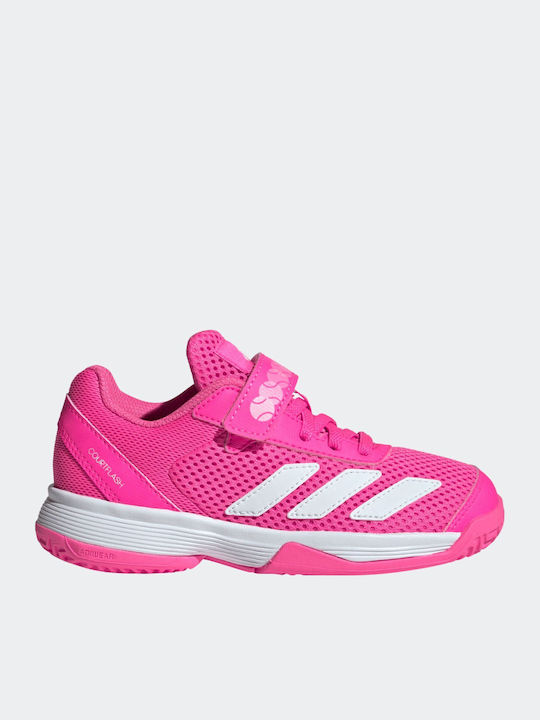 Courtflash Kids Sports Tennis Shoes with Laces Pink