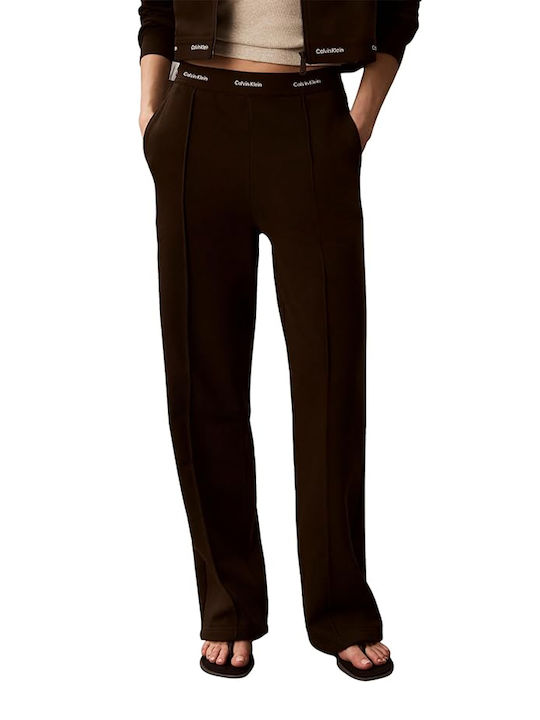 Calvin Klein Παντελόνι Φόρμας Καφε