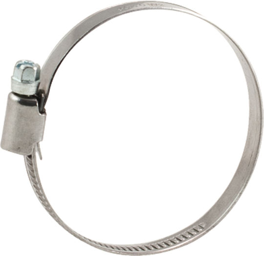 Silver Worm Gear Clamp Band Din3017 Diameter 32mm-50mm X5pcs