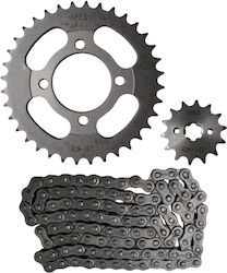 Lanț și Pinion Daytona Dy100 36x14t Hrc45 428h-104l Apex