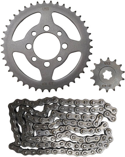 Chain Sprockets Modenas Kriss 42x14t Hrc45 428h-108l Apex