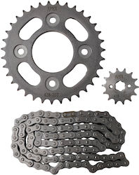 Lanț și pinion Honda Innova 125 35x14t Hrc45 428h-104l Apex
