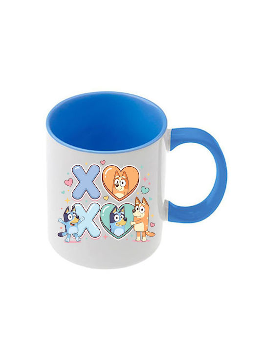 Κούπα Bluey Γαλάζια Λαβή Εσωτερικό