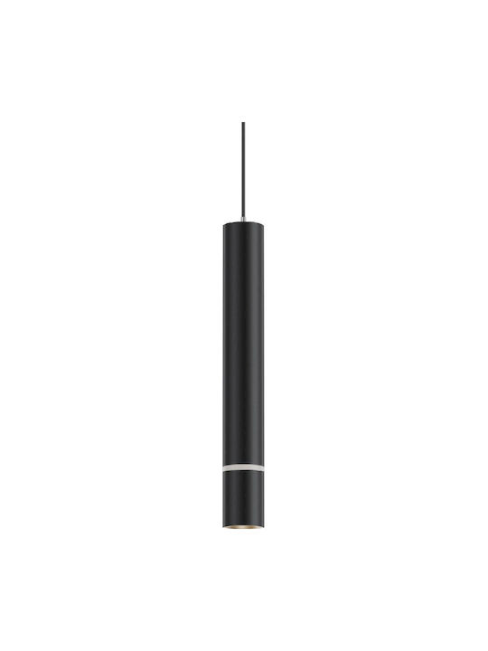 Geyer Pendant Ceiling Light Black LED with Natural White Light Rail