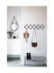 SteweHome Metal Wall Hanger 10 Hooks Black 55x20x20cm