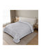 Linea Home Forza Κουβέρτα Πικέ Υπέρδιπλη 220x240εκ. Ασημι
