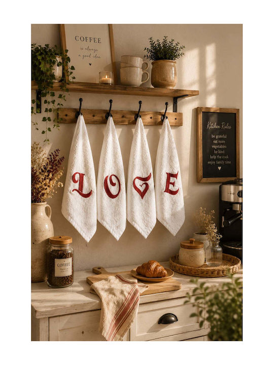 SteweHome Kitchen Towel Made of 100% Cotton 30x50cm 4 Pieces