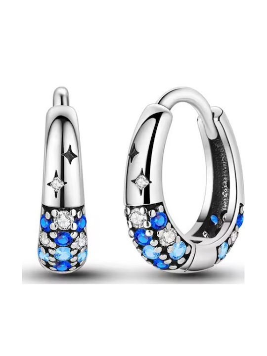 Amalfi Accessories Silver Hoop Earrings